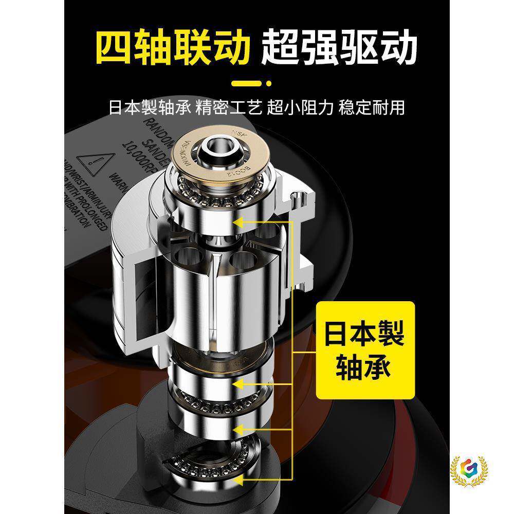 纸?气动磨机打小型砂干磨HOA工业级机5寸汽车打蜡抛光磨光气磨机l