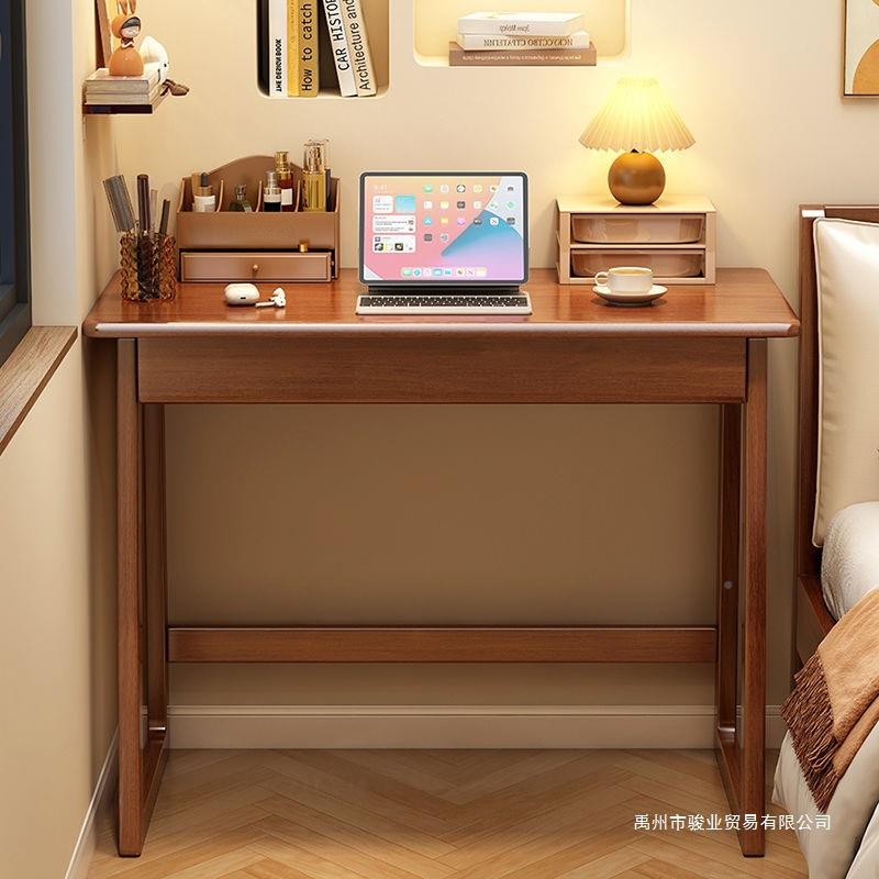 小户979型木书桌化妆桌实一床体单人习电脑桌学生卧室边学写字桌