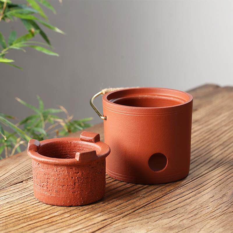 家用梁茶炉煮茶器红泥小炉提炭火炉迷茶0020你便携户外围炉煮酒精