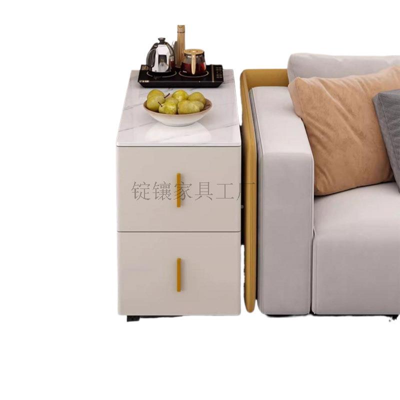 沙发边柜侧边柜岩板用边几桌子小户客约MYE厅家简现代储型物柜小