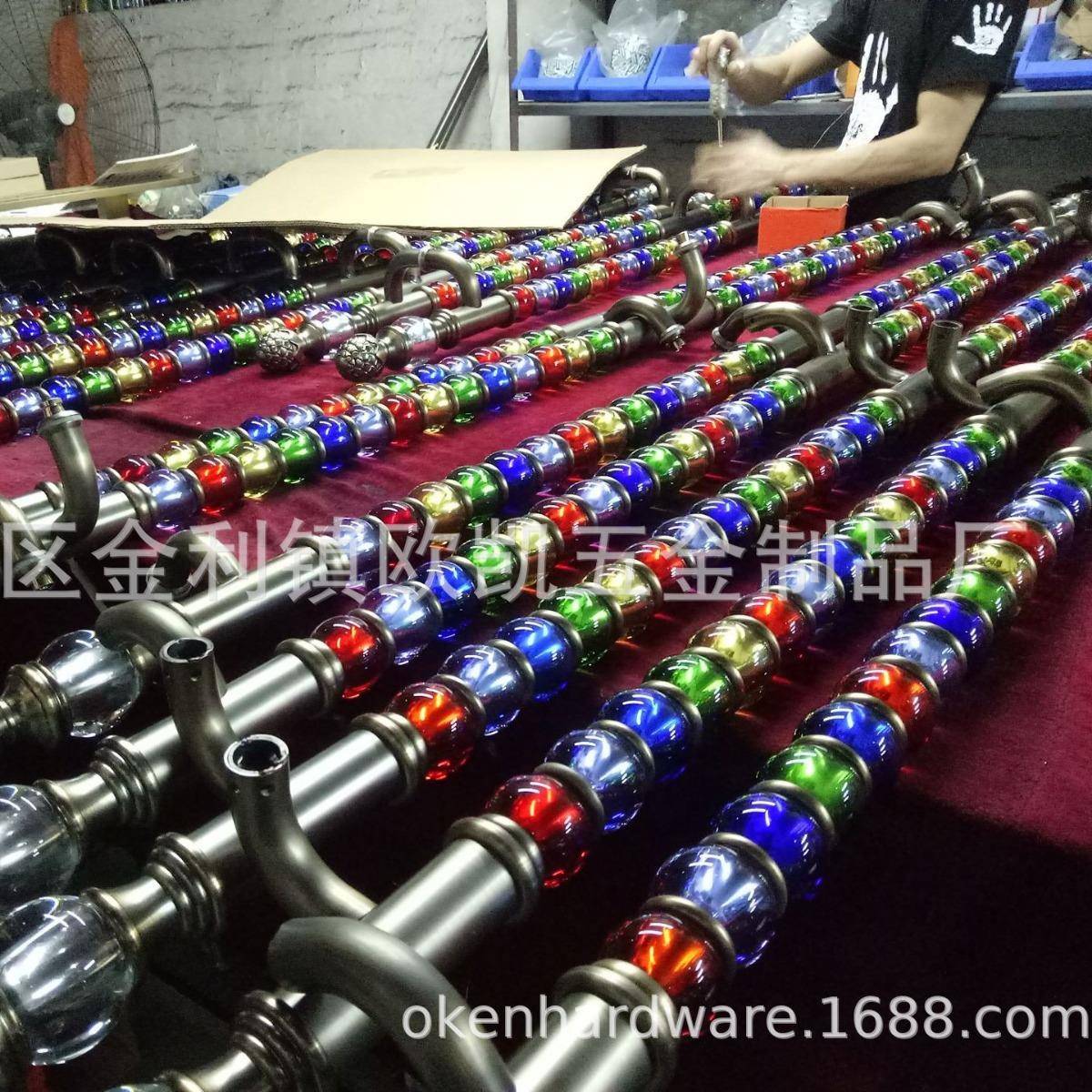 精工艺克力亚透明水晶多彩水晶无品牌/大别门拉手墅欧式酒店豪华