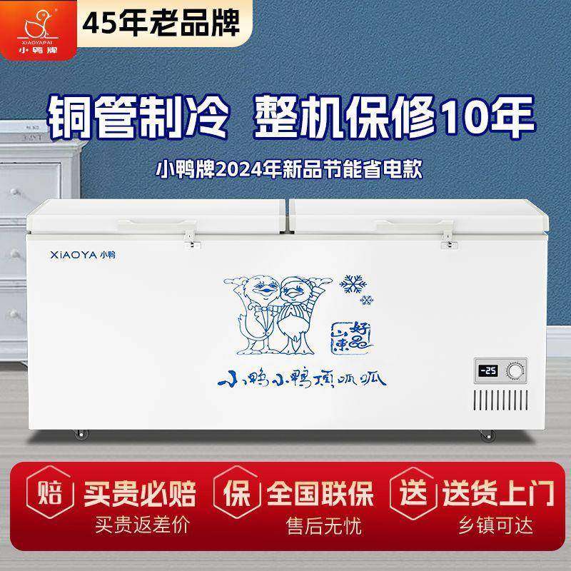小大冰用柜冷冻容量无品牌/商冰柜双门双温雪糕家用两用冷柜卧鸭