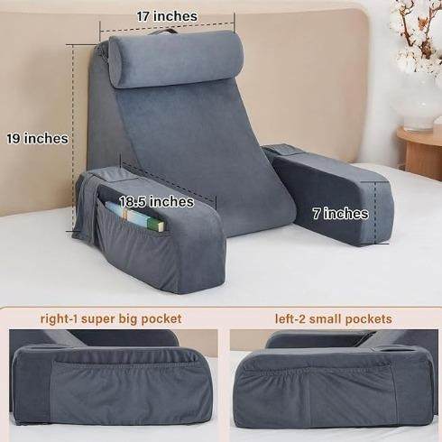 阅读枕床JY0502-上枕枕头靠垫靠背垫腰靠立体跨海绵记忆棉境枕阅