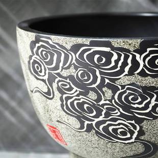 陶瓷家用洗拖把池水池布户外阳579台庭术院圆形拖复布池古艺墩池