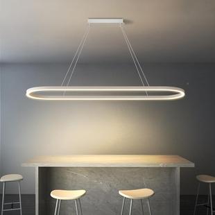 椭圆形餐吊灯现代简公约办吊室灯前厅台吧台TKD大型餐厅灯具