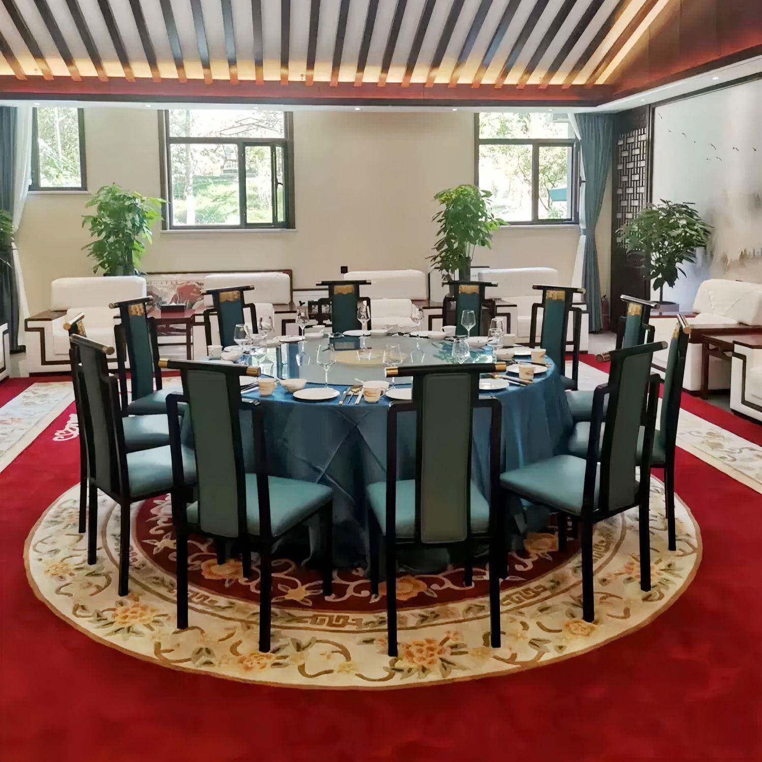 店铁餐椅茶厅饭店包厢简约艺宴会厅餐靠背椅新中式椅酒子软包椅面