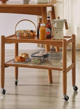 实木移沙边几藤编边桌客厅小茶可几边柜76171茶几桌发动小桌子