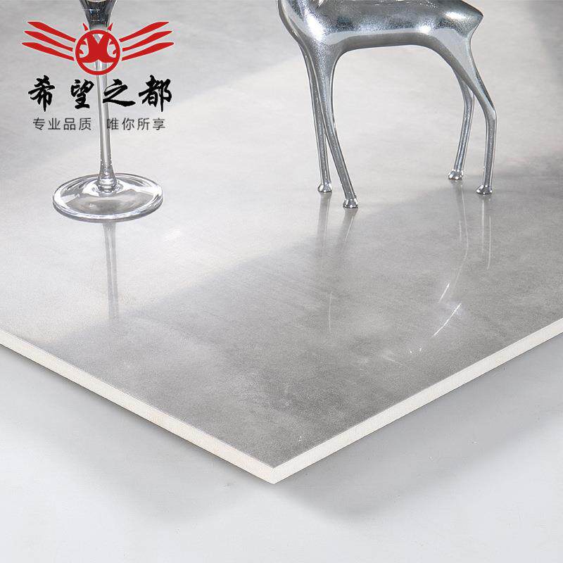 希BJY8084望之都白柔光砖通体大理石瓷砖800x800板灰色客厅砖简地