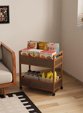 移动cHs6FRmd书架厅落置物架地多层带轮客卧室宿儿童小书柜小推车