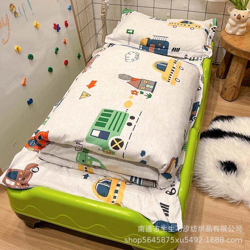 全纯棉幼儿园被子EX250724三棉件套宝宝午睡上用品儿童床小垫入园