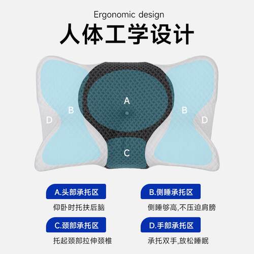 记忆棉睡枕慢回弹柔软枕芯记忆枕枕蝶形护颈记忆棉枕记忆枕棉护颈