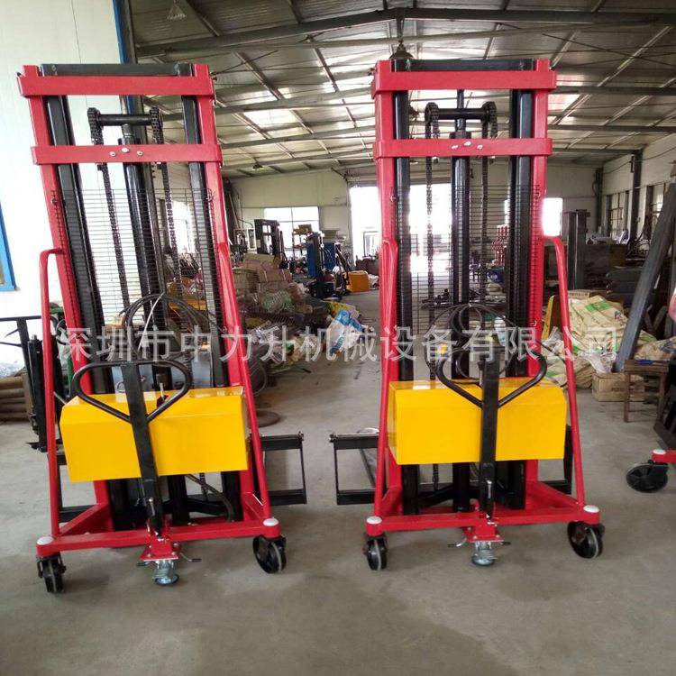 交流半动电动堆高车2吨YNM220V半电升车高电动叉电车堆垛机