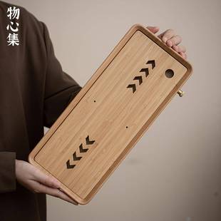 实木盘20251104家储用水茶人台小型干泡台一用便携木质茶茶盘带排