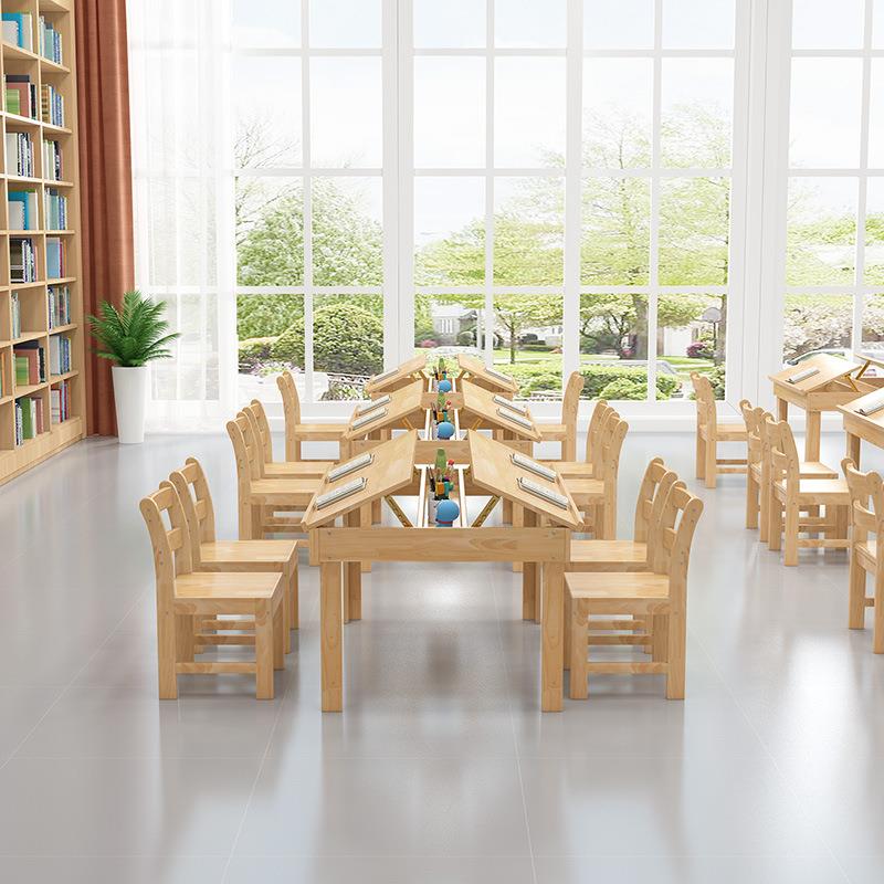 幼儿园桌椅板凳实小凳子绘班画桌宝阅读桌幼儿WVS托管宝班美术桌