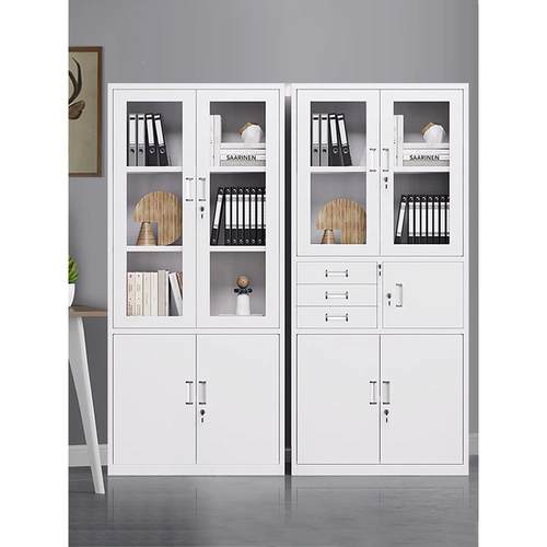 铁皮柜子办公件文柜家会计财务用凭证柜资料档案柜带见详情锁多柜