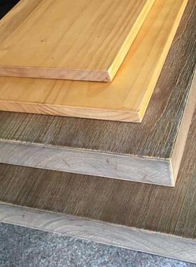 桌面木板实木材原木VKK分5公8公分松木白蜡木分榆木公胡桃木木大