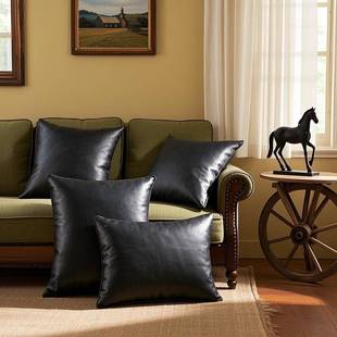 品墨靠闻国潮水墨吊穗抱澜枕客厅中式黑白靠枕靠包108沙发床头垫