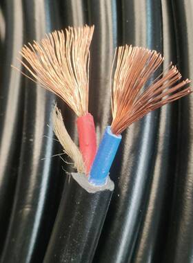 铜芯黑色电缆100米米标2X1.5-2X2.5-2X4-3X1.5