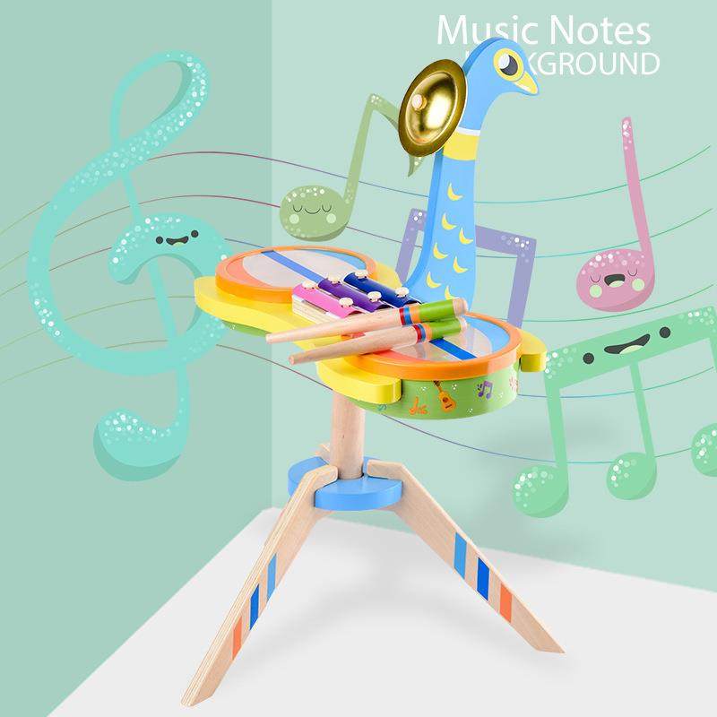 木制爵士架子鼓打击乐器儿童早教益智力多功能孔雀款敲琴音乐玩具,农用物资,其他肥料,淘宝优惠券,粉丝福利购,淘宝优惠卷