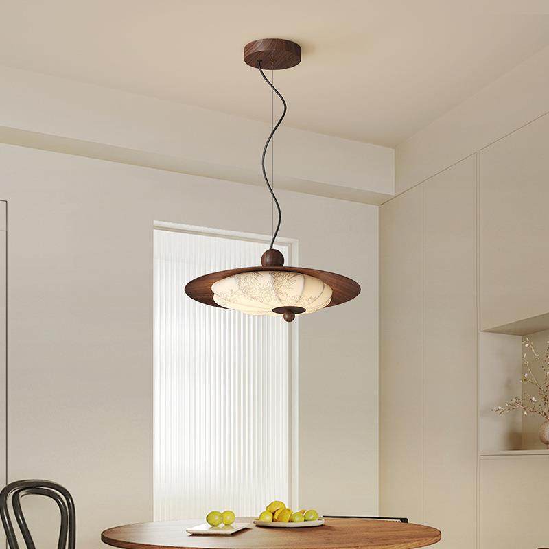 宋代美学2025年新款中古风胡桃木纹复古艺术餐桌吧台灯具餐厅吊灯,电子元器件市场,其它元器件,淘宝优惠券,粉丝福利购,淘宝优惠卷