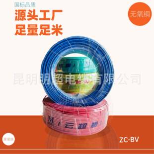 国标铜芯家装电线ZC-BV-10平方单股硬线