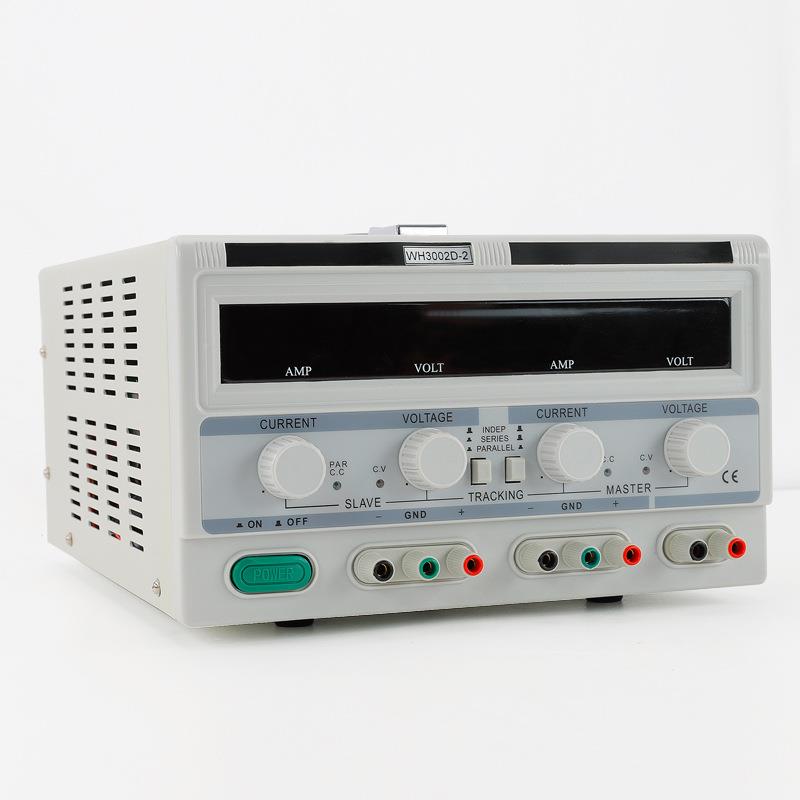 数压可调高精度路直流稳电源WH30V-双3显0A双路稳压直WH30V-30流