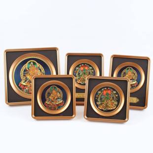 品福字金箔画框装饰画件摆台金客厅摆家居饰开金箔画业礼泊不含税