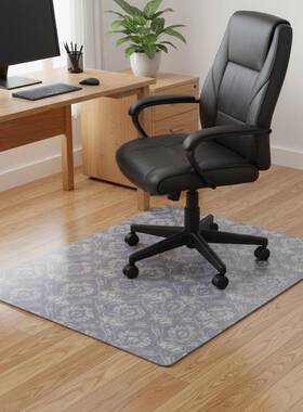 跨马逊境防PIQ刮办公椅板保护地垫耐用不地翘边硬质亚材料椅垫