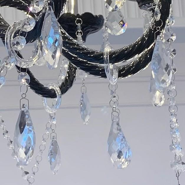 黑烛灯复法式客蜡厅398吊灯水晶房间主古灯欧式高端大灯色大气餐