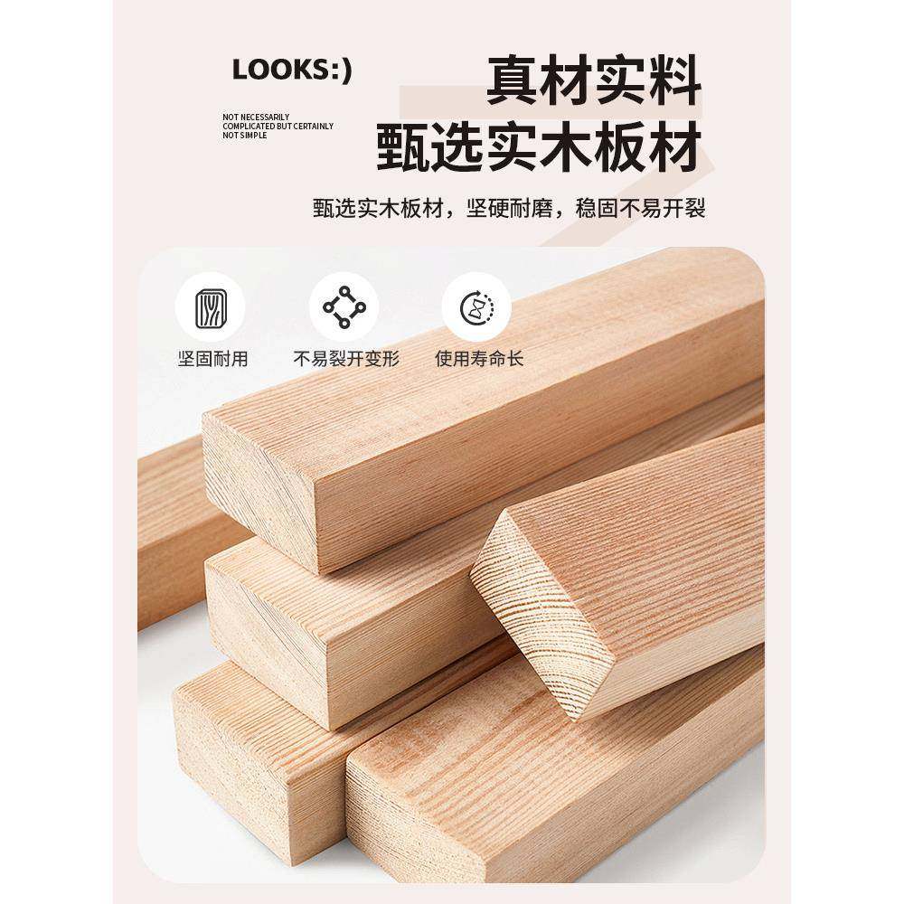 小实木床头柜室床头型床收边柜简易实木床头感纳柜子出卧租房用置