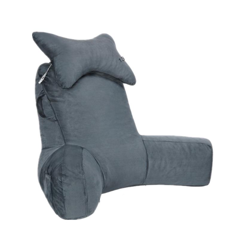 家纺家居跨阅读枕头ESZ双提手境靠垫孕发妇护腰靠懒人沙床可拆洗