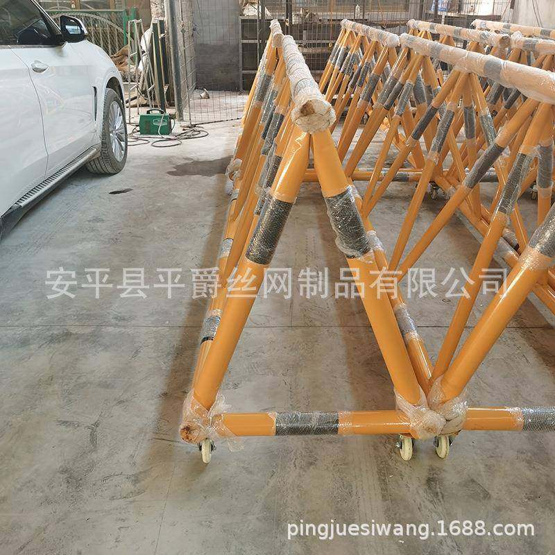 爵现货拒马护栏85平学校厂区电门口防撞可移动动拒路马障