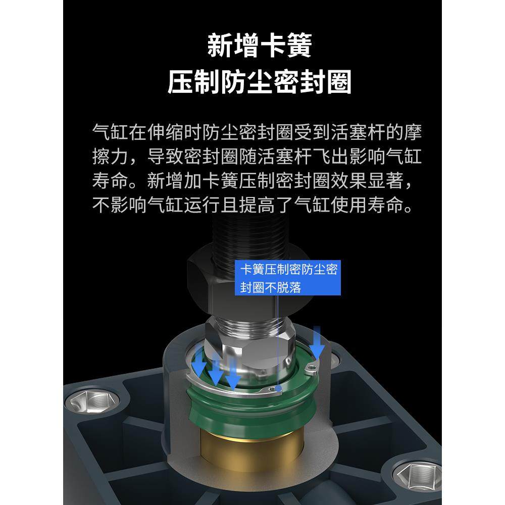 标准亚德客型气缸型气动大全可行大推力迷你SC6调3x50x83590x1小