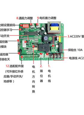 电T39通0用型37W550W750W平移门机路板电动门一tfgloj#%体2机控制