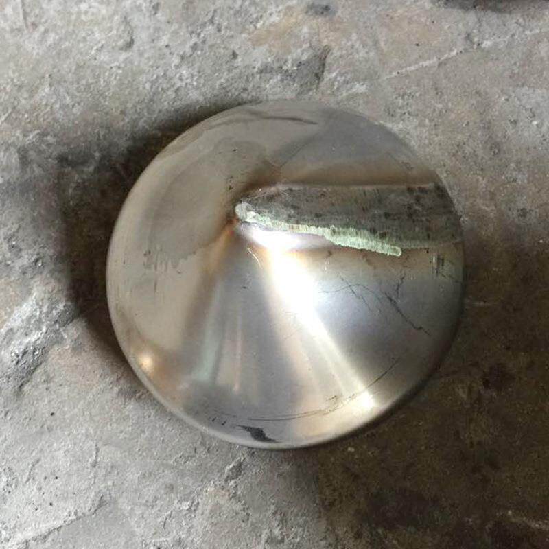 不锈钢04锥形封头封316L尖封漏斗型盖锥形封头可头内外抛3光90度1
