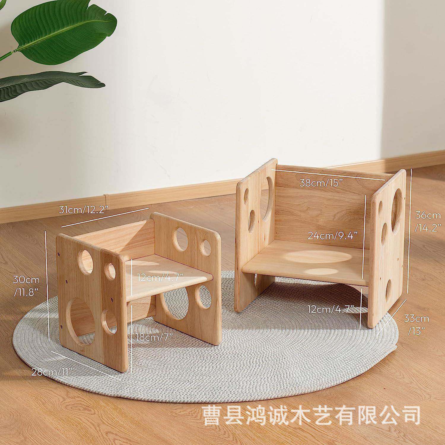 椅现货实木儿椅童宝宝多用无品牌/途餐桌断奶桌多儿功能套装幼儿