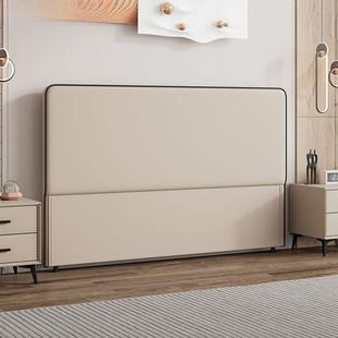 头单买落地法头式 实木单双人单个床家553用 落地软背靠网红床新款