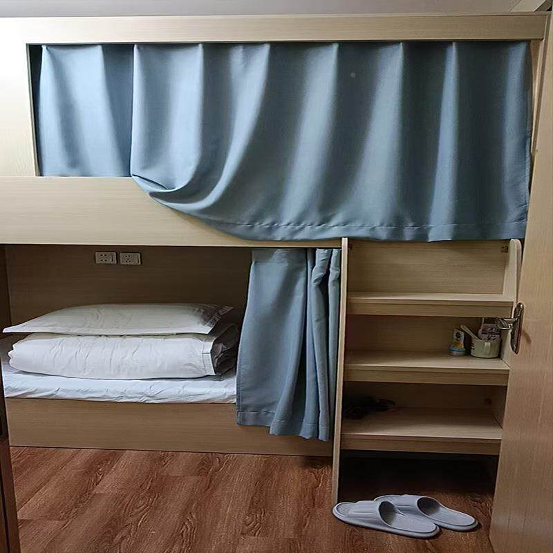 实木太空舱高储低床上下床学生寓宿舍双床员工公青年酒店床无品牌