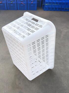 箩筐号大加厚长方形塑料筐830ZLJ可套叠周箩转料蔬菜水果胶塑筐