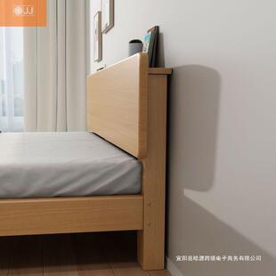 榉木实床VCX木床人次卧儿童床.米夜光床.米单人床静音.双床