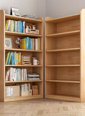 TTK实木书客厅简易架落地用书柜学生置物儿童架家多层卧室收纳储物柜