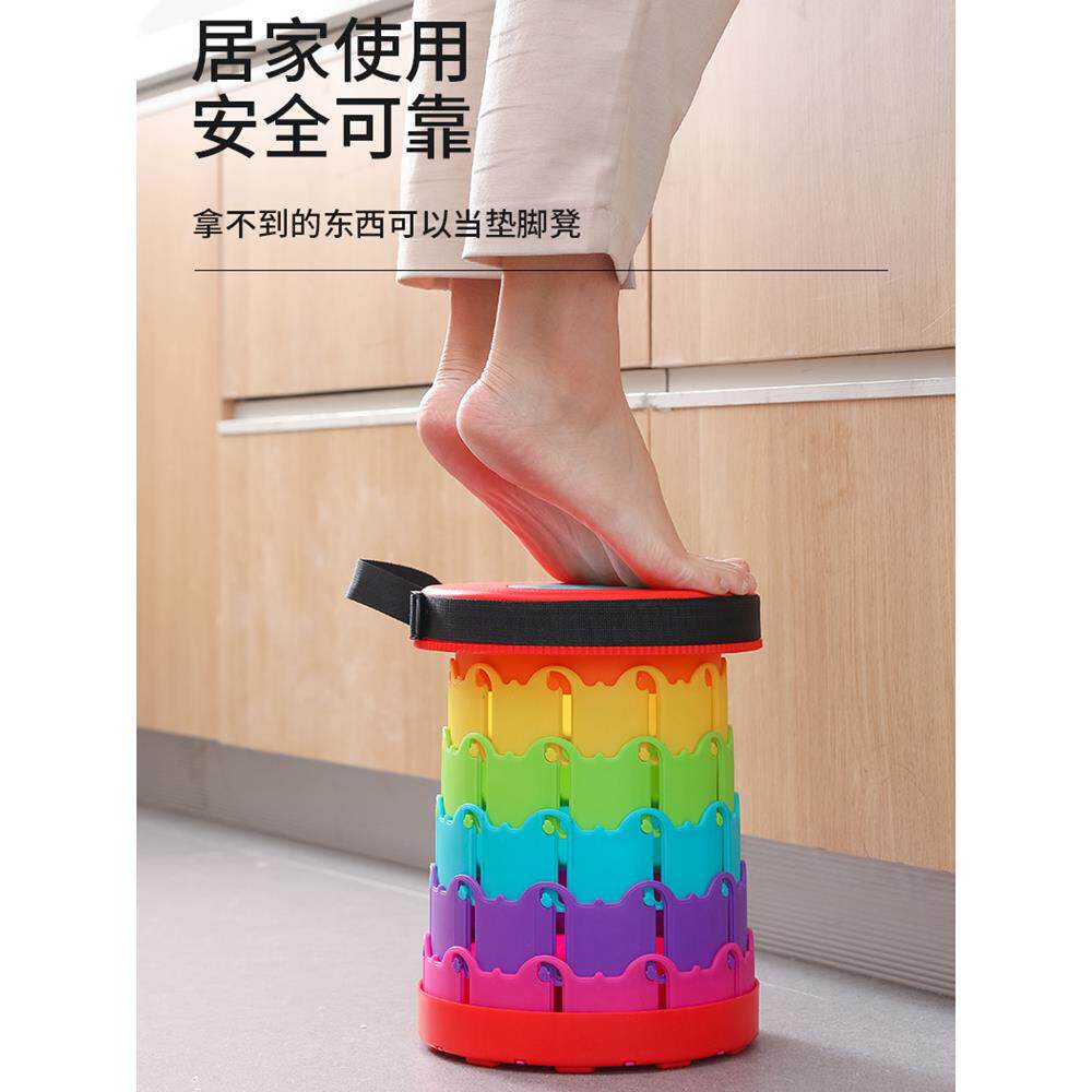迷你折叠凳彩子虹大人便户携伸加大座椅外休闲排队儿F765888S缩童