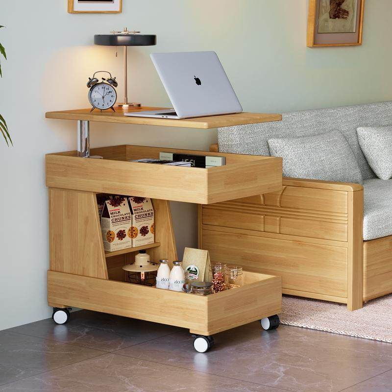 原推风全实木可移动升边降沙发边几无品牌/侧边柜木橡胶木桌收纳,基础建材,脚轮/万向轮,淘宝优惠券,粉丝福利购,淘宝优惠卷