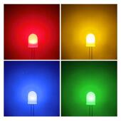 高亮雾状F8 8M白L发发FDW红白M发蓝白黄翠绿指示ED发光二极管灯珠