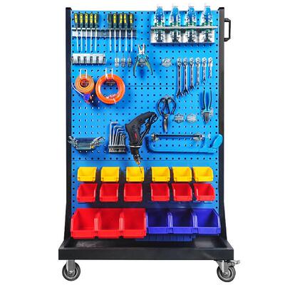 赫德世嘉五金工具架货架背挂式螺丝盒工具架单面放置架双面螺丝