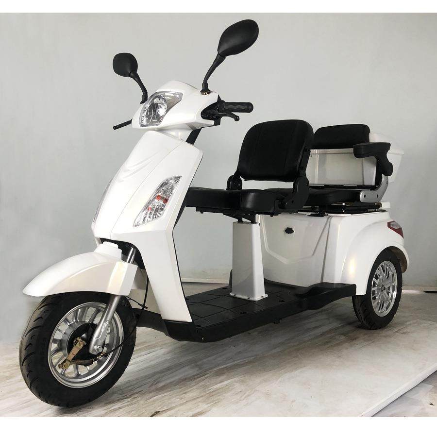 新款老年人电动三轮四轮代步车双人座残障人士电瓶休闲车家用