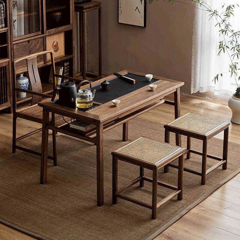 新中式阳台茶桌椅组合黑胡桃木茶桌烧水壶嵌入式家用小茶台桌实木,畜牧/养殖物资,畜牧/养殖器械,淘宝优惠券,粉丝福利购,淘宝优惠卷