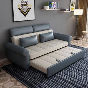 折叠沙发床1.5米1..8米小户型乳胶单人折叠床两用科技布沙发床