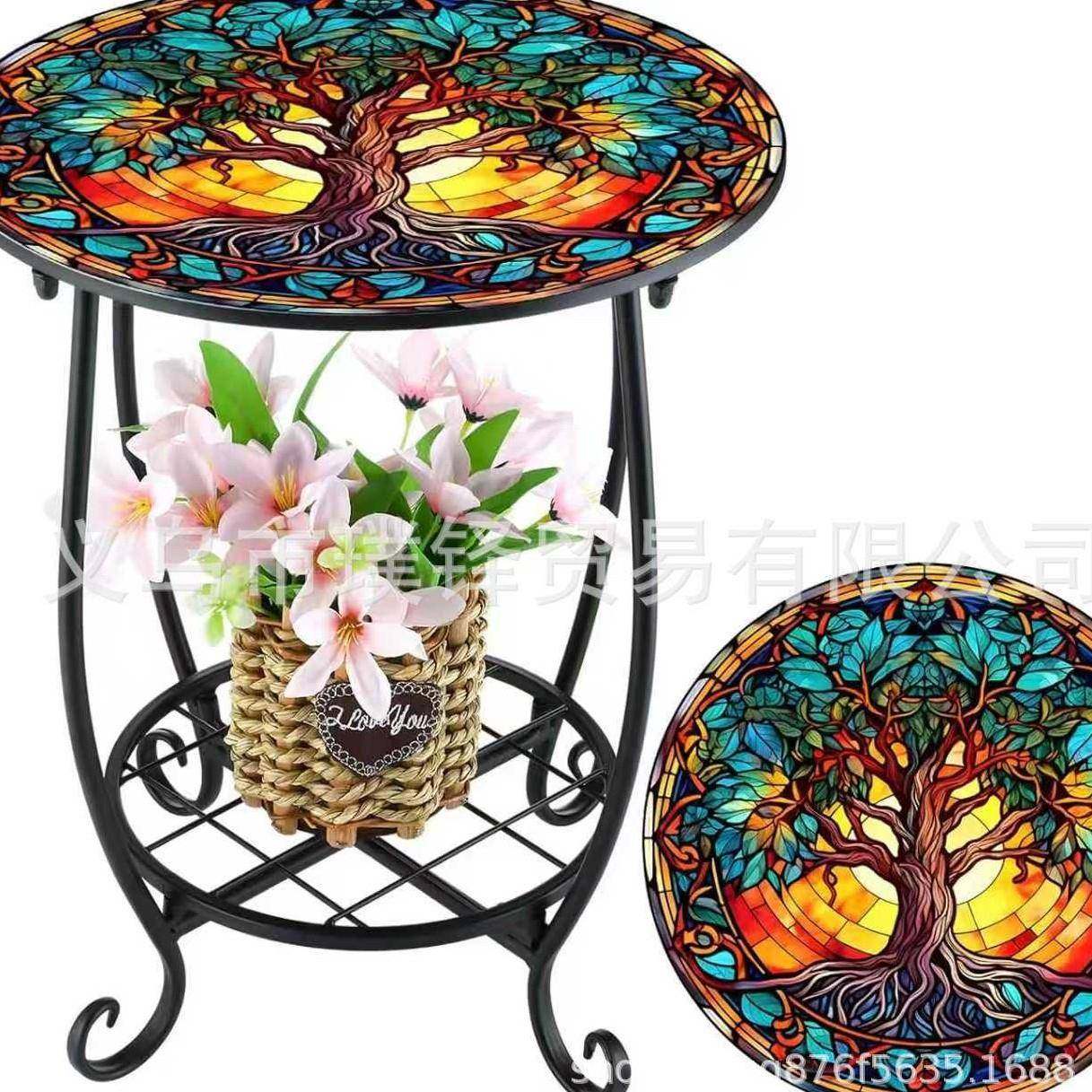 欧式创意圆形小鸟蝴蝶置物架铁艺花架室内外阳台花园花盆架,纺织面料/辅料/配套,纺织机械配件,淘宝优惠券,粉丝福利购,淘宝优惠卷