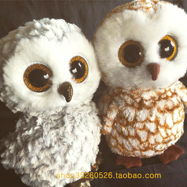 大眼睛毛绒玩具猫头鹰公仔车内玩偶可爱安抚娃娃萌系儿童女孩礼品